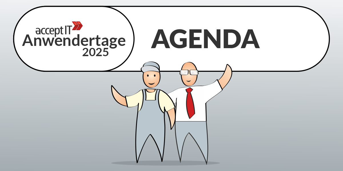 Agenda der acceptIT Anwendertagen 2025