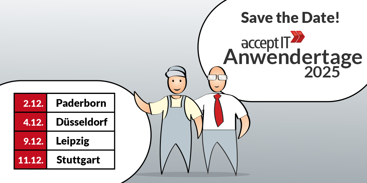 acceptIT Anwendertage 2025 - Save the Date!