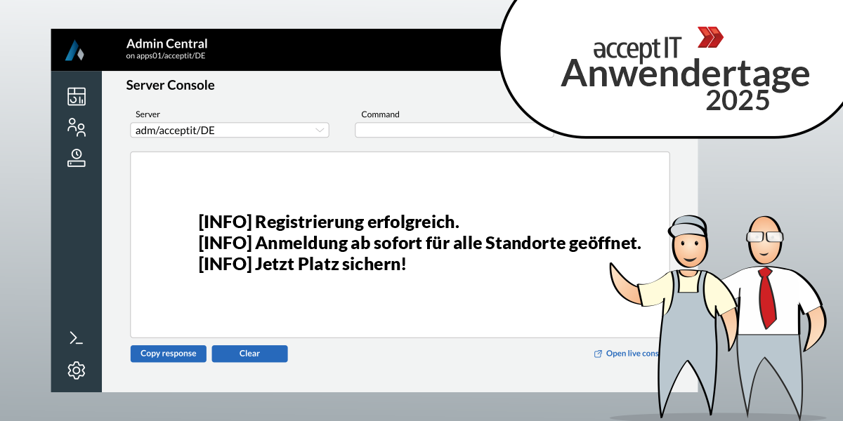 Anemeldung zu den acceptIT Anwendertagen 2025