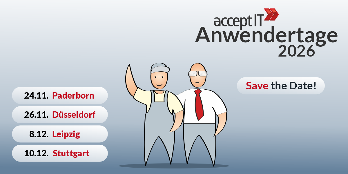acceptIT Anwendertage 2026 - Save the Date!
