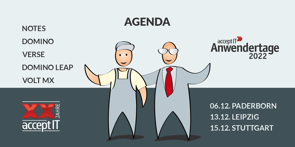 Agenda der acceptIT Anwendertagen 2022
