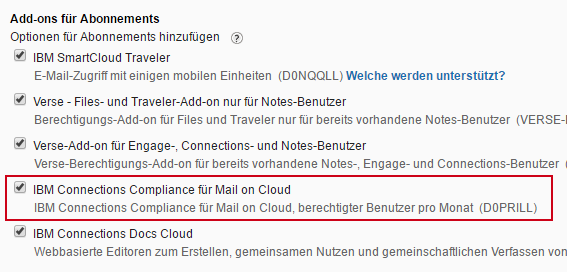 CCMail AddOns fuer abonnements