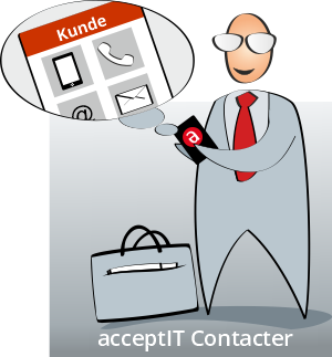 smartapp acceptIT Contacter illustration