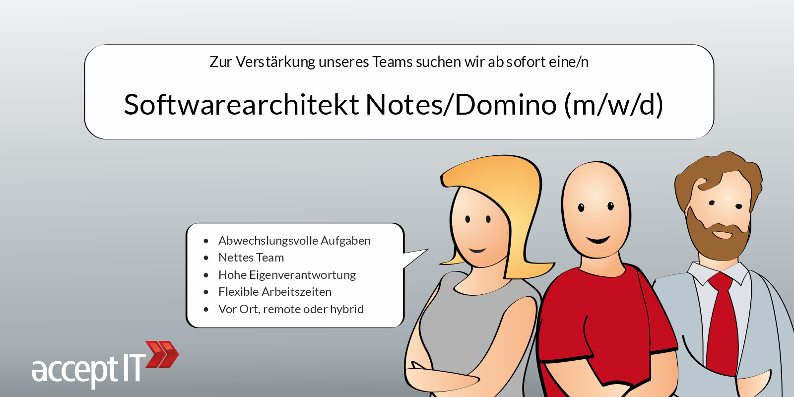 Stellenangebot Softwarearchtekt Notes/Domino (m/w/d)